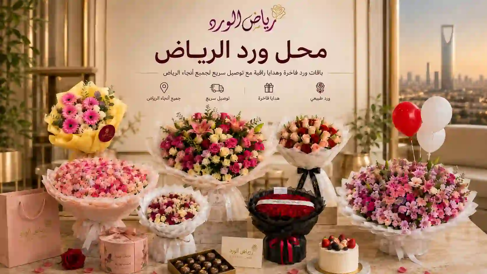 محل ورد الرياض | دليلك الشامل قبل طلب باقتك