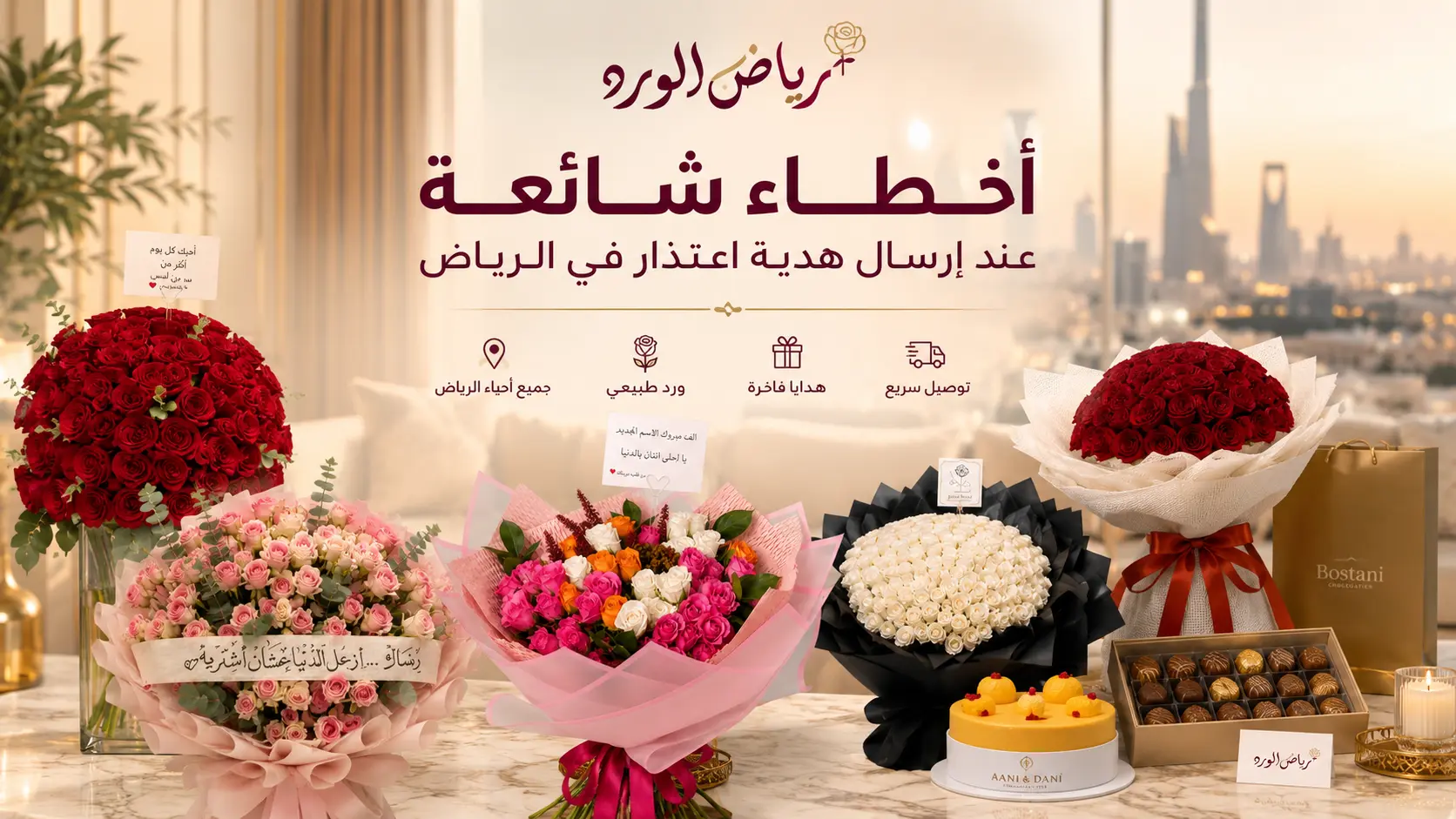 أخطاء شائعة عند إرسال هدية اعتذار في الرياض